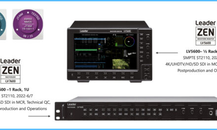 Leader Announces Version 6.5 Software for ZEN Series SDI/IP Test Instruments