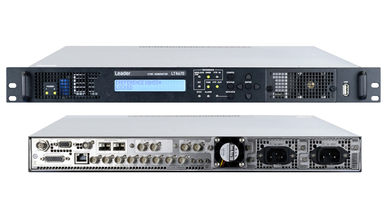 Leader Announces LT4670 Synchronous SDI/IP Reference and Test Signal Generator
