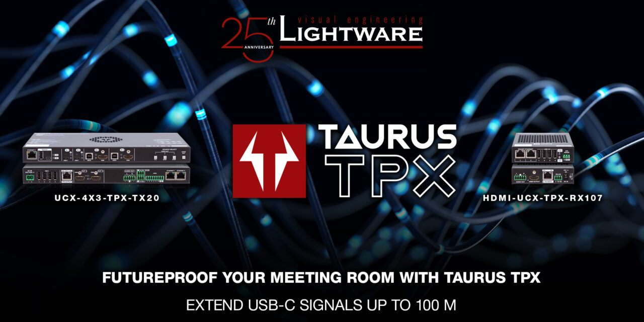 Lightware Visual Engineering Unveils Taurus TPX for Long-Distance USB-C Extension
