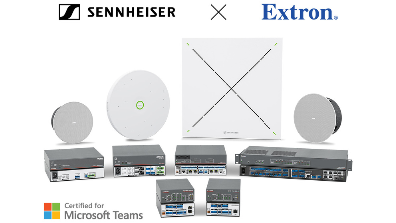 Extron and Sennheiser Introduce New Secure, AI-Ready Enterprise Solutions Certified for Microsoft Teams